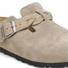 Birkenstock Boston Braided Suede Leather - Taupe